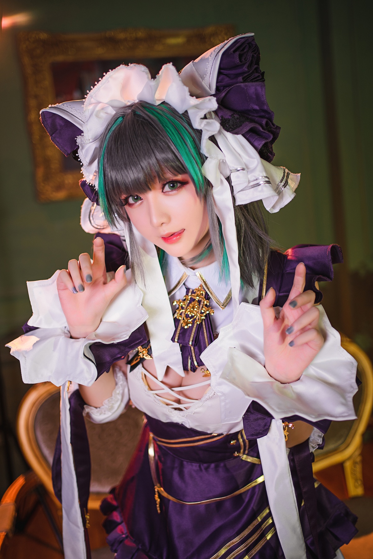 【coser】星之迟迟-柴郡与碧蓝航线-COS世界