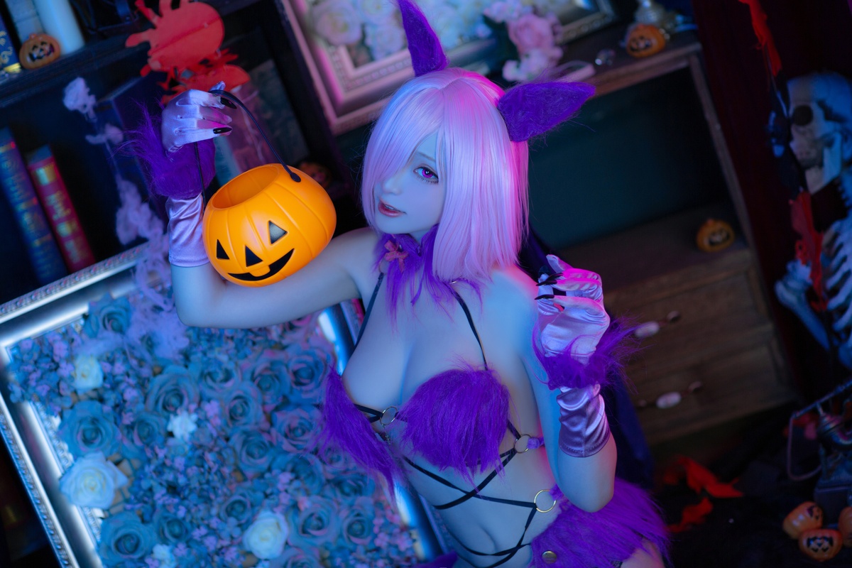 图片[4]-【coser】起司-万圣节玛修-COS世界