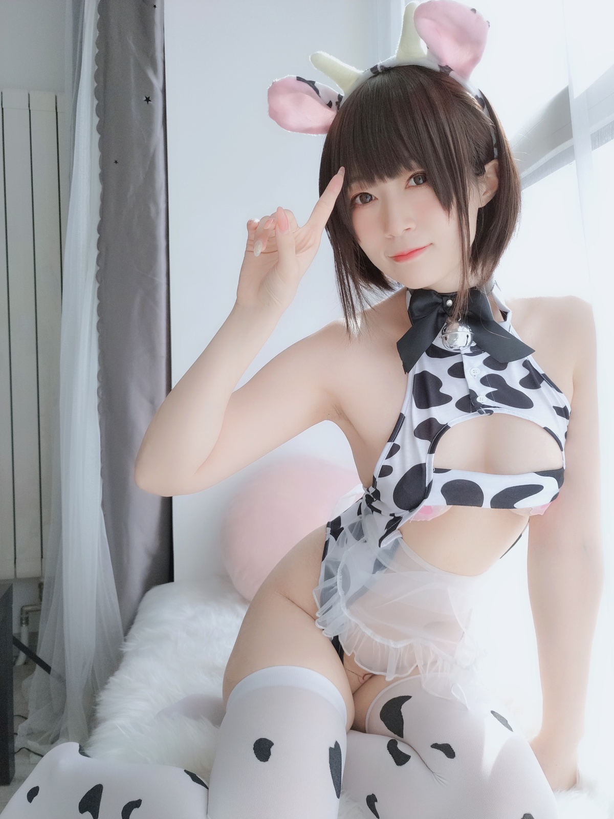 图片[2]-白银81 – 自撮り Vol.46 可爱奶牛-COS世界