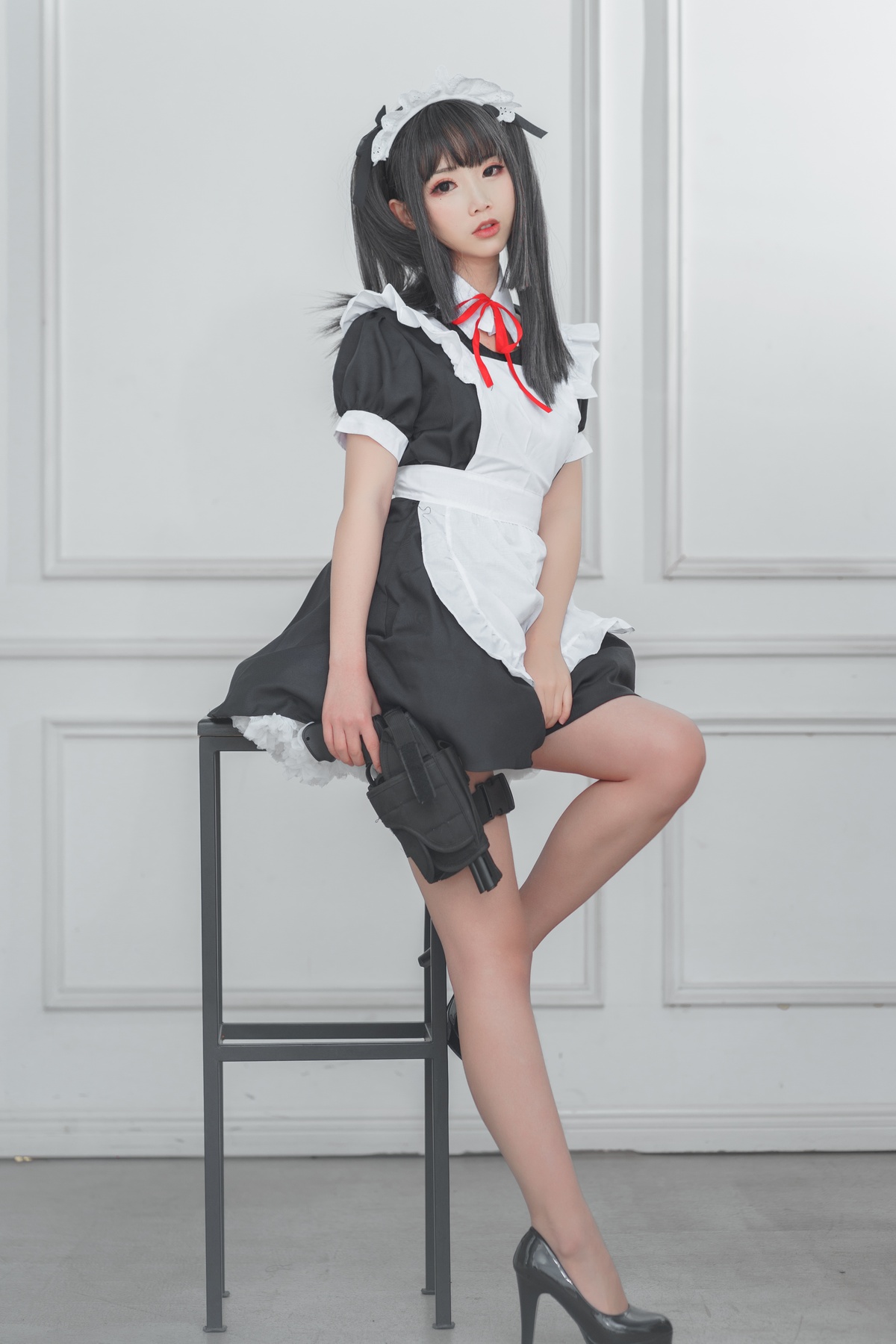 图片[2]-微博Coser@面饼仙儿 NO.062 左轮女仆-COS世界