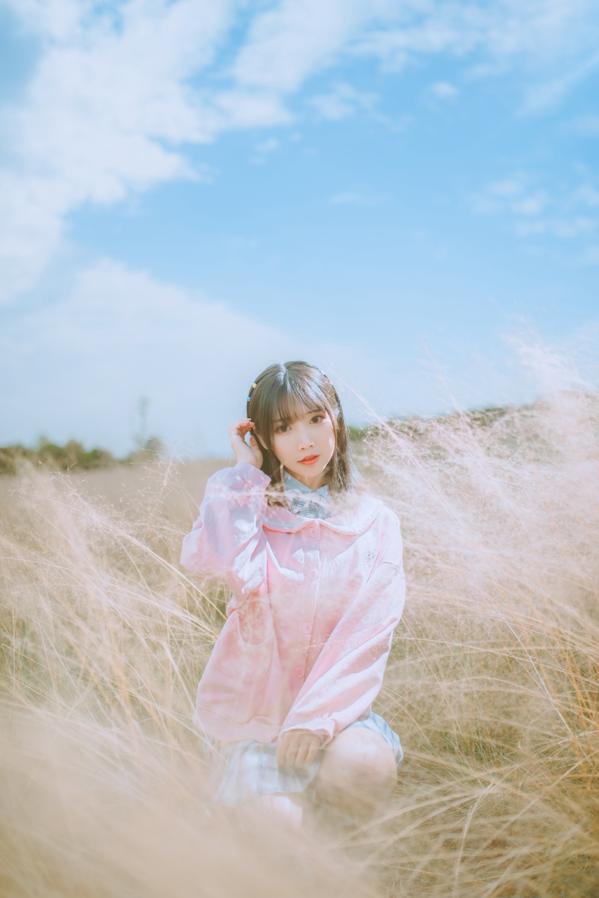 图片[2]-微博Coser@面饼仙儿 NO.063 粉黛草JK-COS世界