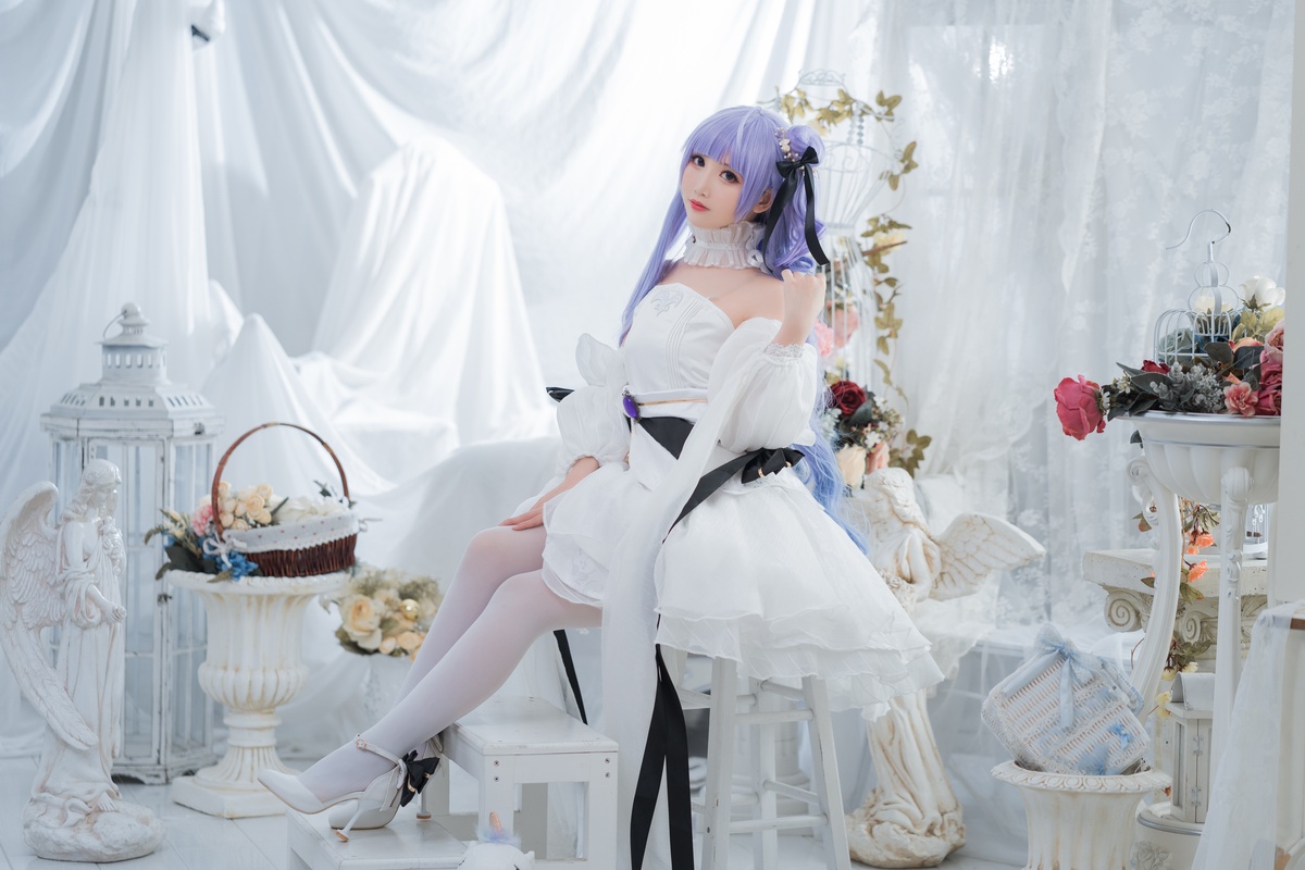 微博Coser@面饼仙儿 NO.087 独角兽婚纱-COS世界