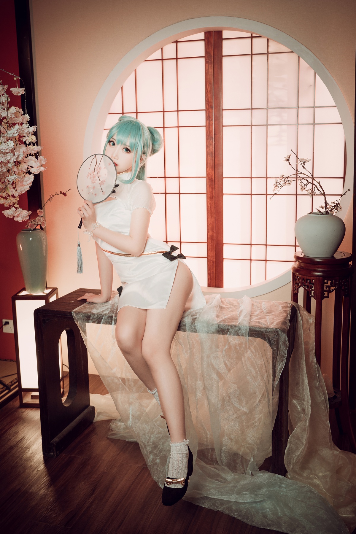 微博Coser@面饼仙儿 NO.097 初音旗袍-COS世界