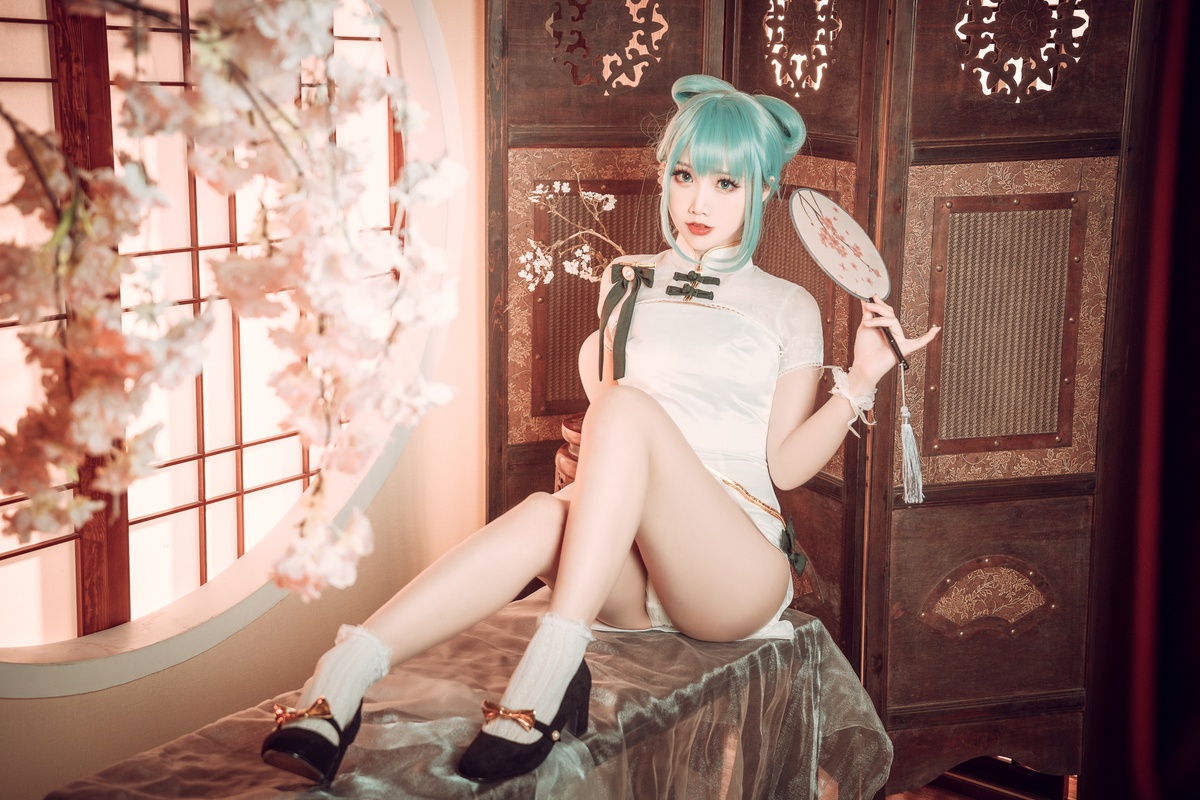 图片[3]-微博Coser@面饼仙儿 NO.097 初音旗袍-COS世界