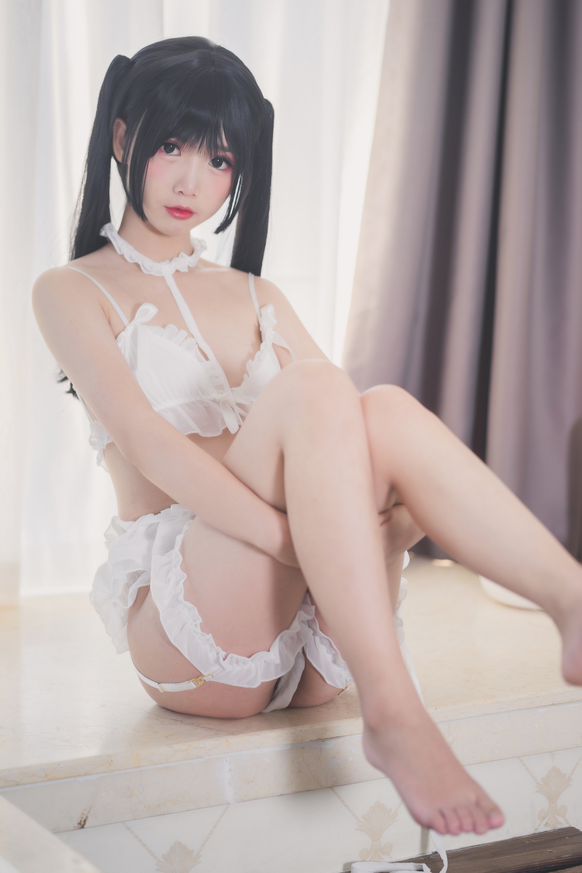 图片[3]-微博Coser@面饼仙儿 NO.015 脑内少女 白内衣-COS世界