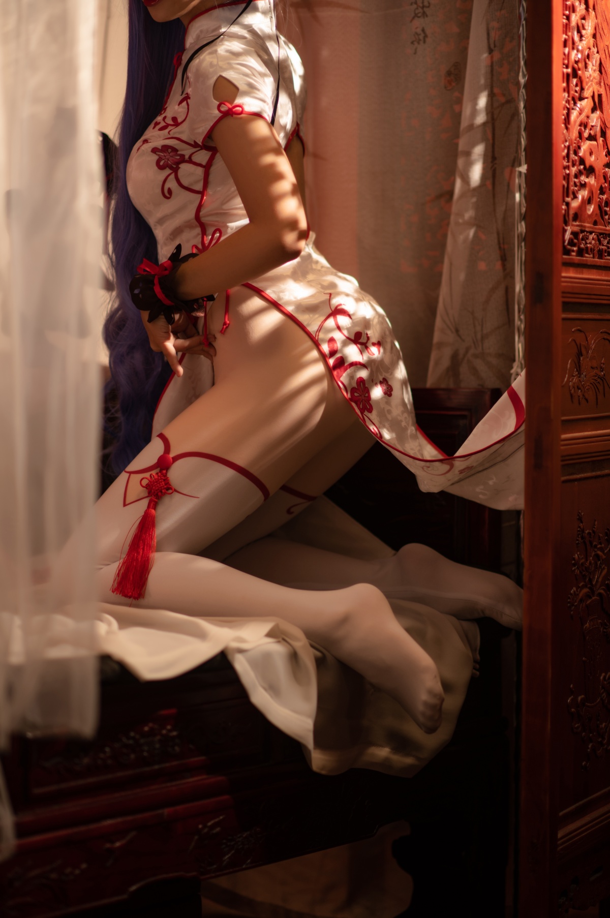 图片[2]-微博Coser@面饼仙儿 NO.020 旗袍-COS世界