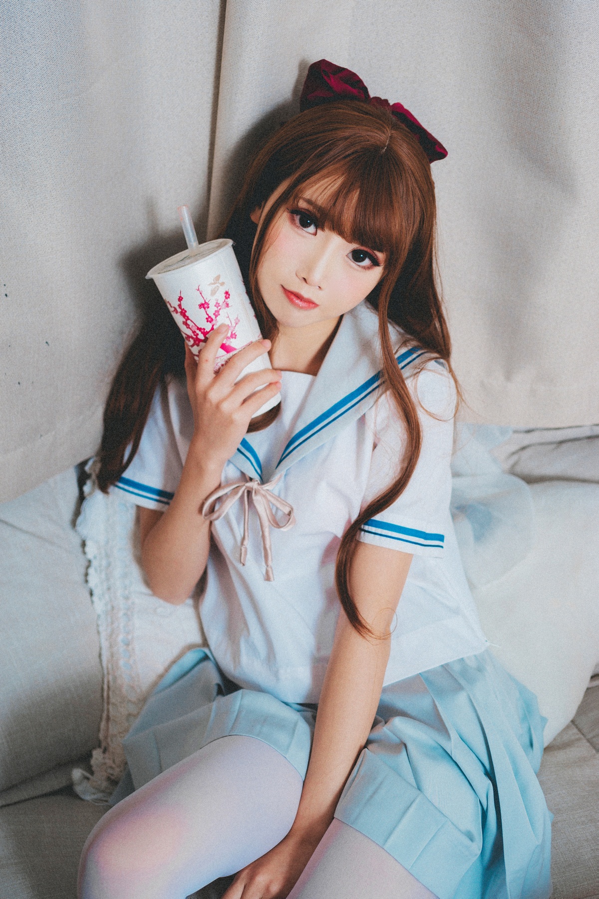 微博Coser@面饼仙儿 NO.043 JK秀-COS世界
