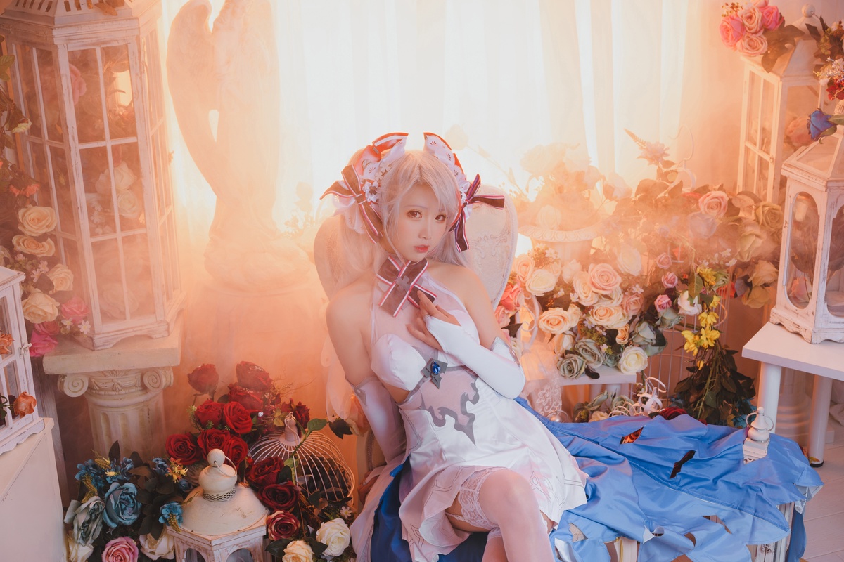 图片[3]-微博Coser@面饼仙儿 NO.054 欧根花嫁-COS世界