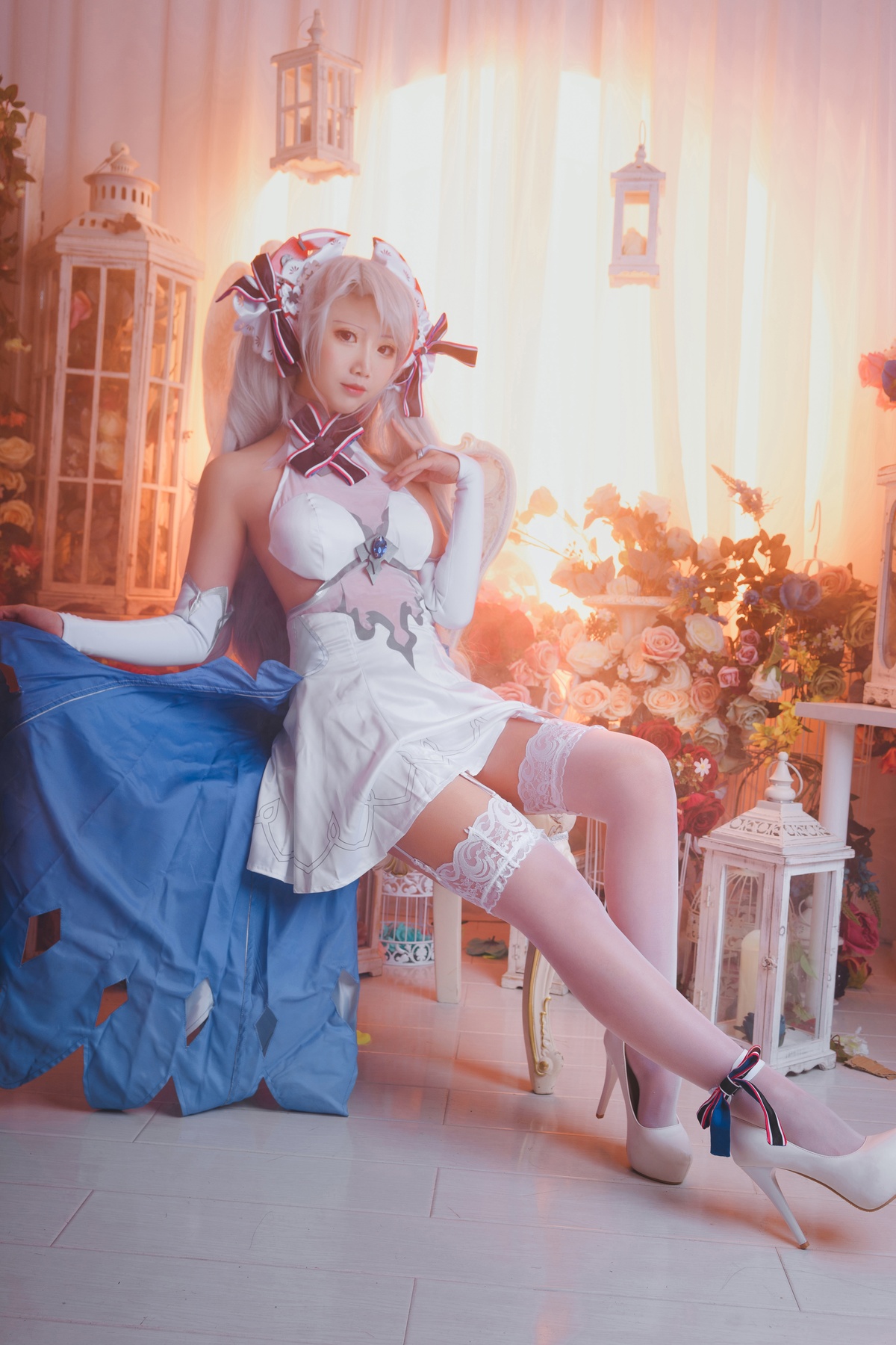 微博Coser@面饼仙儿 NO.054 欧根花嫁-COS世界