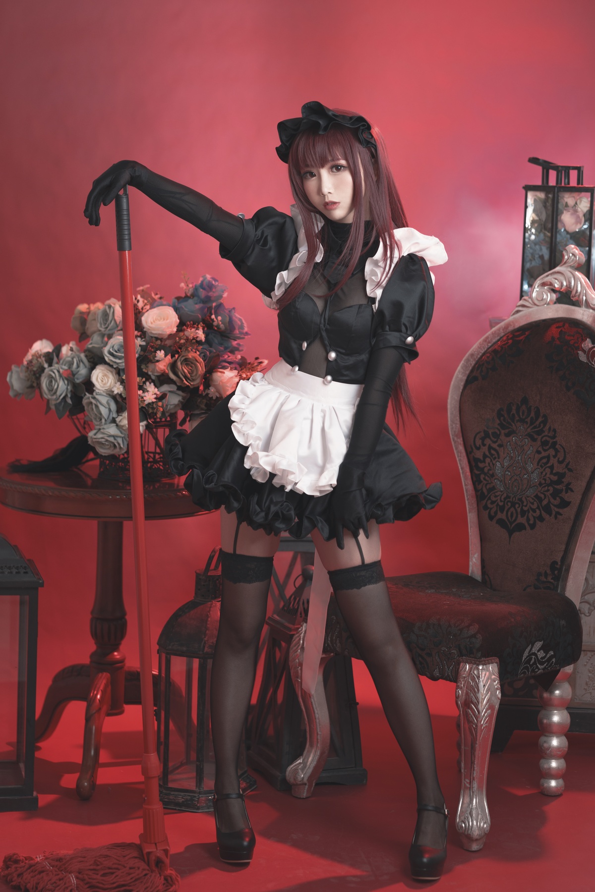 微博Coser@面饼仙儿 NO.056 斯卡哈女仆-COS世界