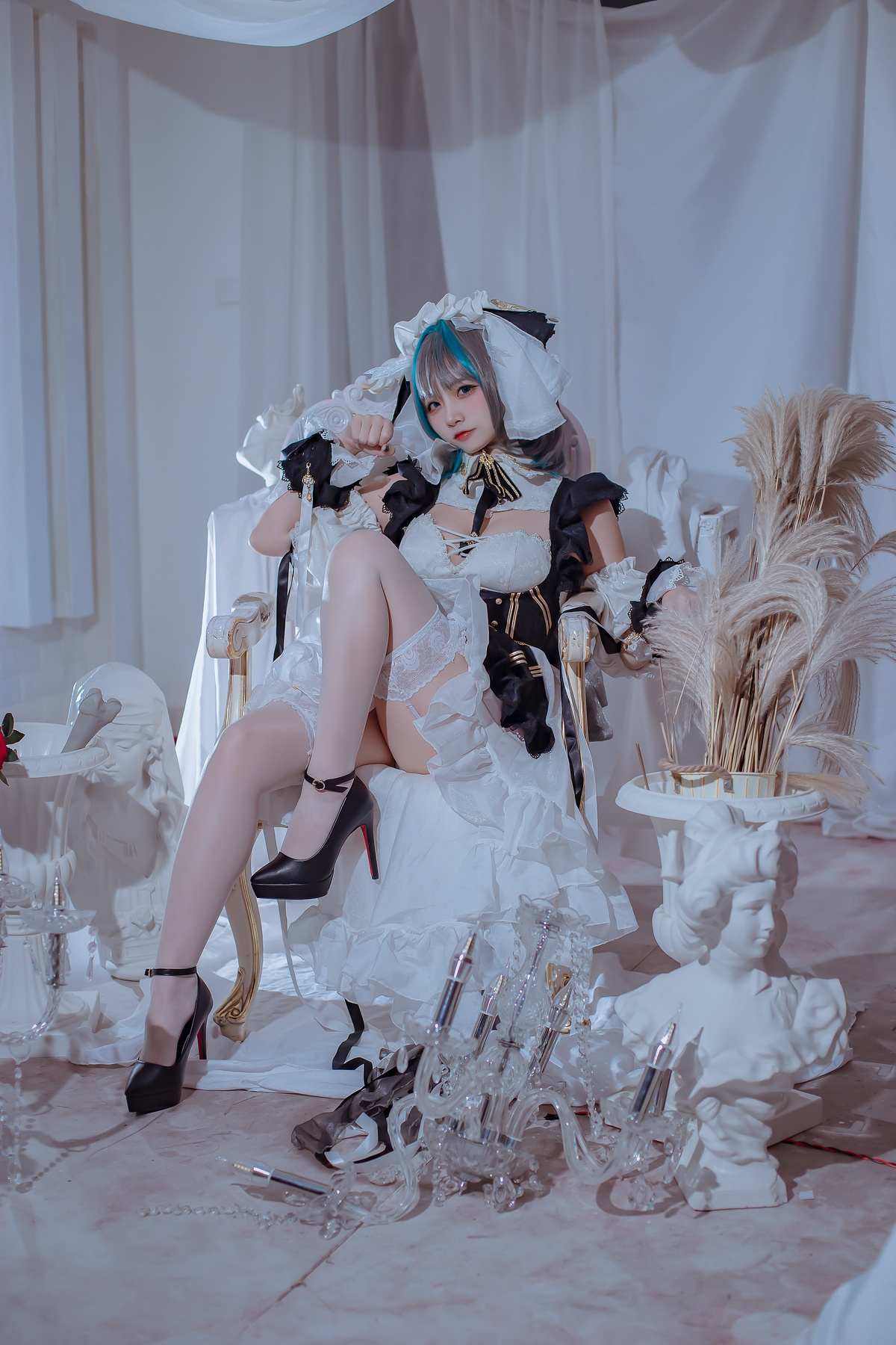 【coser】二佐Nisa – NO.106 碧蓝柴郡-COS世界