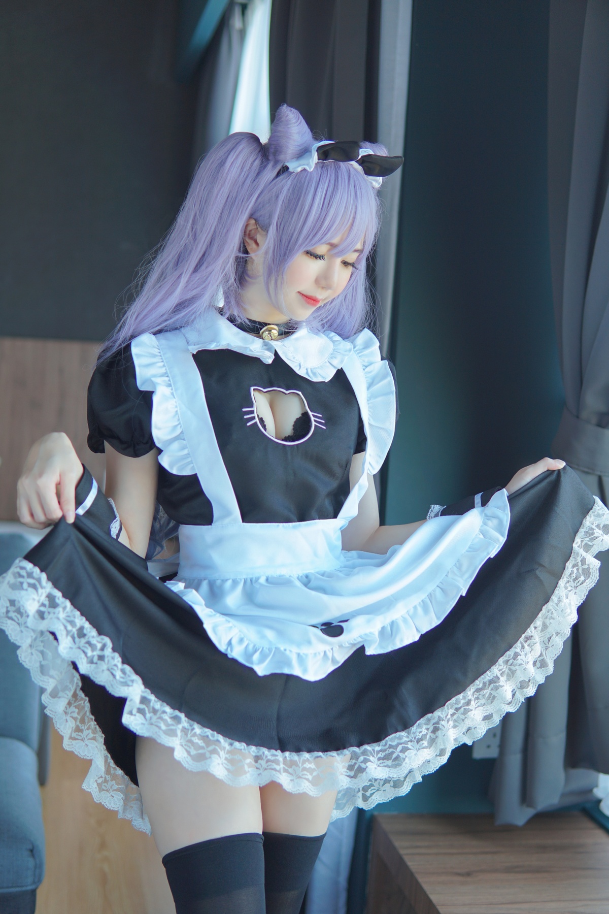 图片[3]-Sally Dorasnow – NO.05 Keqing Maid-COS世界