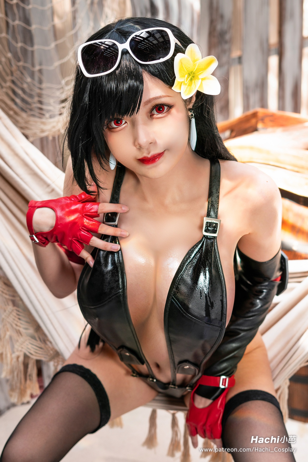 图片[4]-「微博萝莉」Hachi 小芭 NO.002 蒂法泳装 Tifa Swimsuit装-COS世界