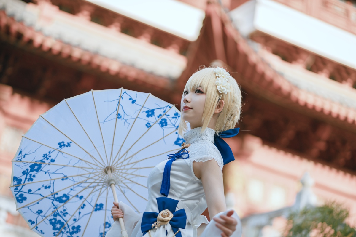 图片[3]-封疆疆v – NO.04 saber 旗袍-COS世界
