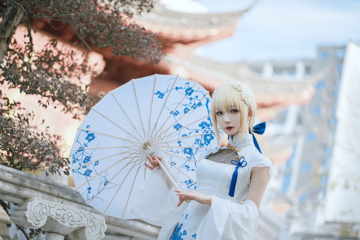 图片[4]-封疆疆v – NO.04 saber 旗袍-COS世界