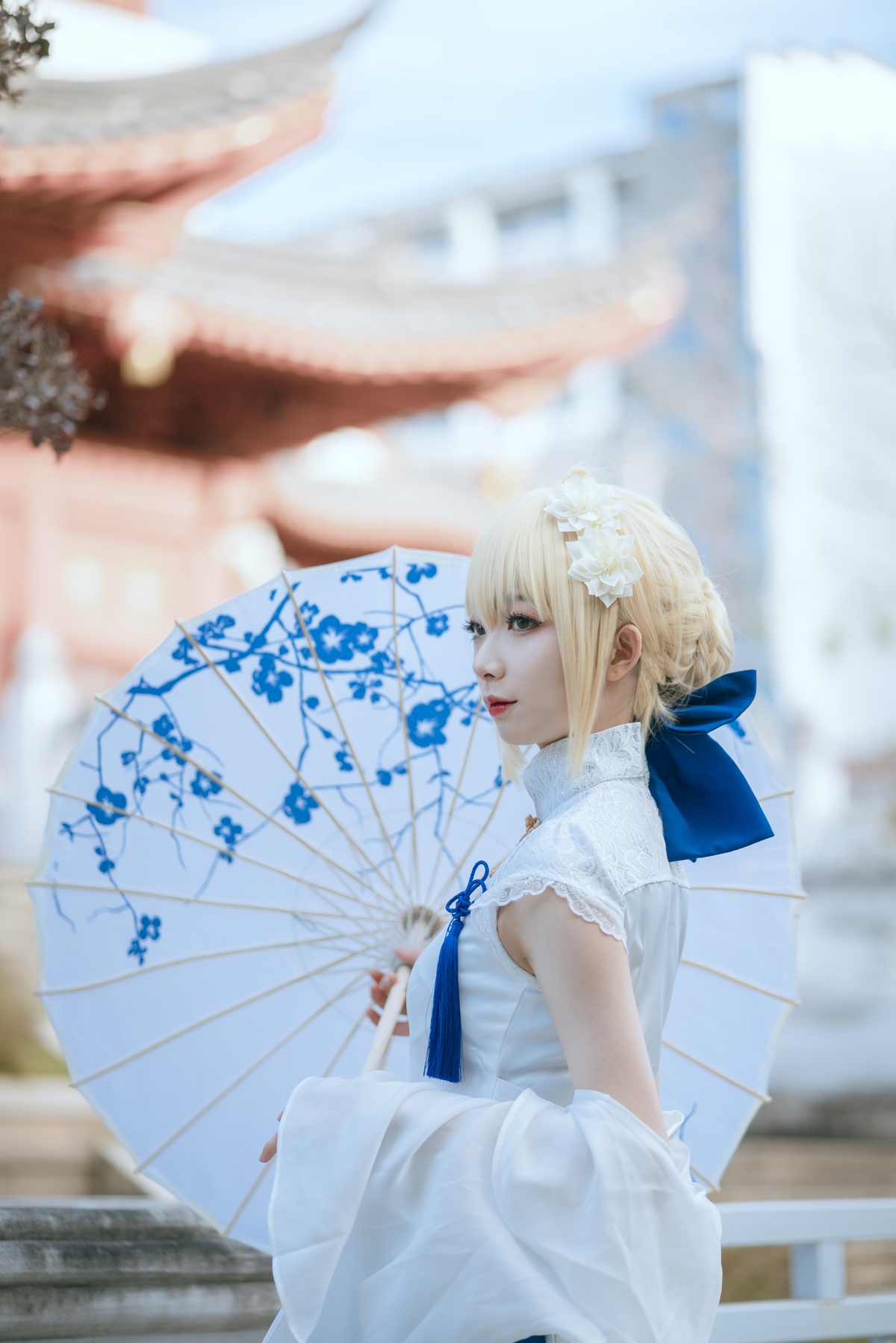 图片[5]-封疆疆v – NO.04 saber 旗袍-COS世界
