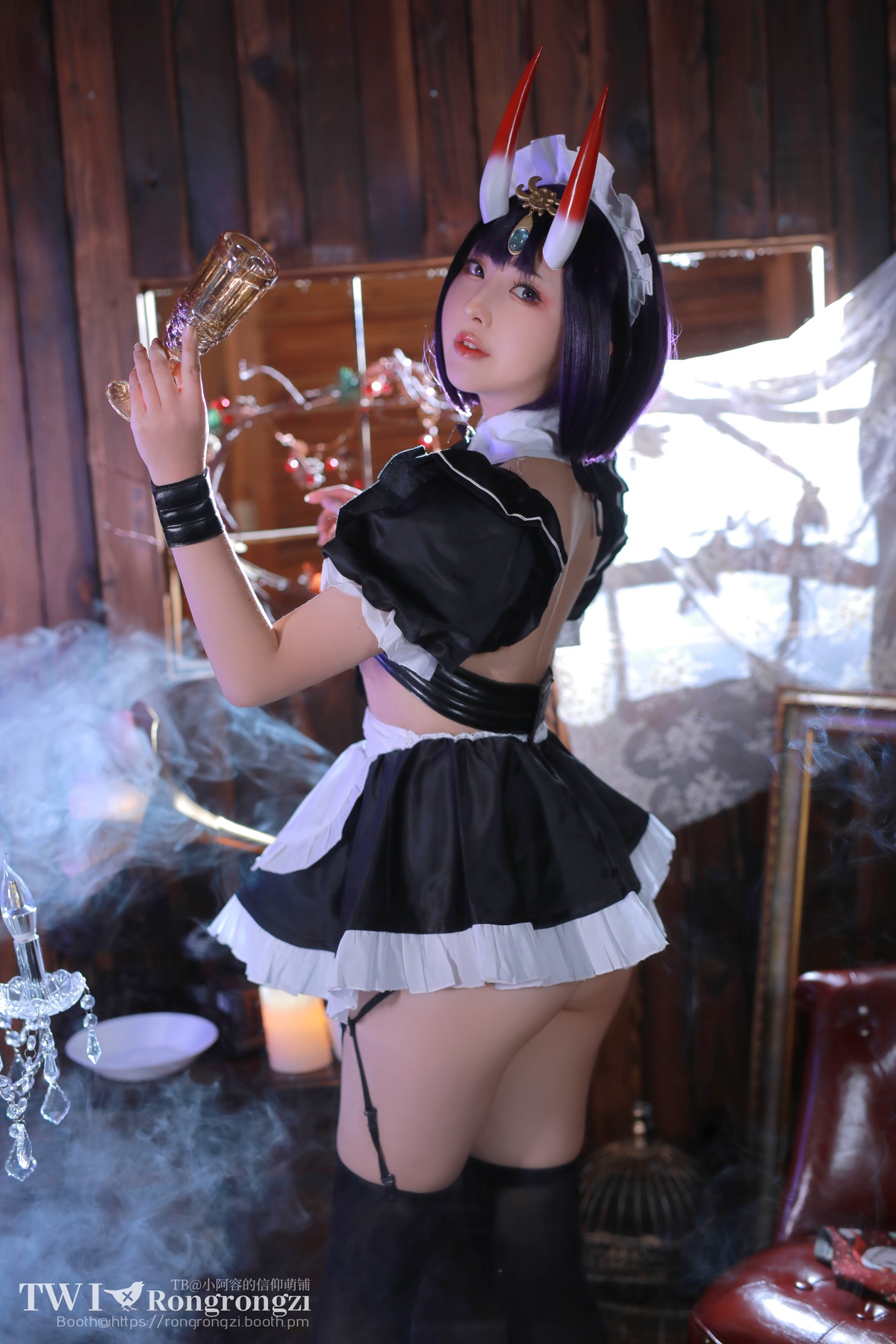 图片[2]-微博Coser@小容仔咕咕咕w NO.008 酒吞童子女仆-COS世界