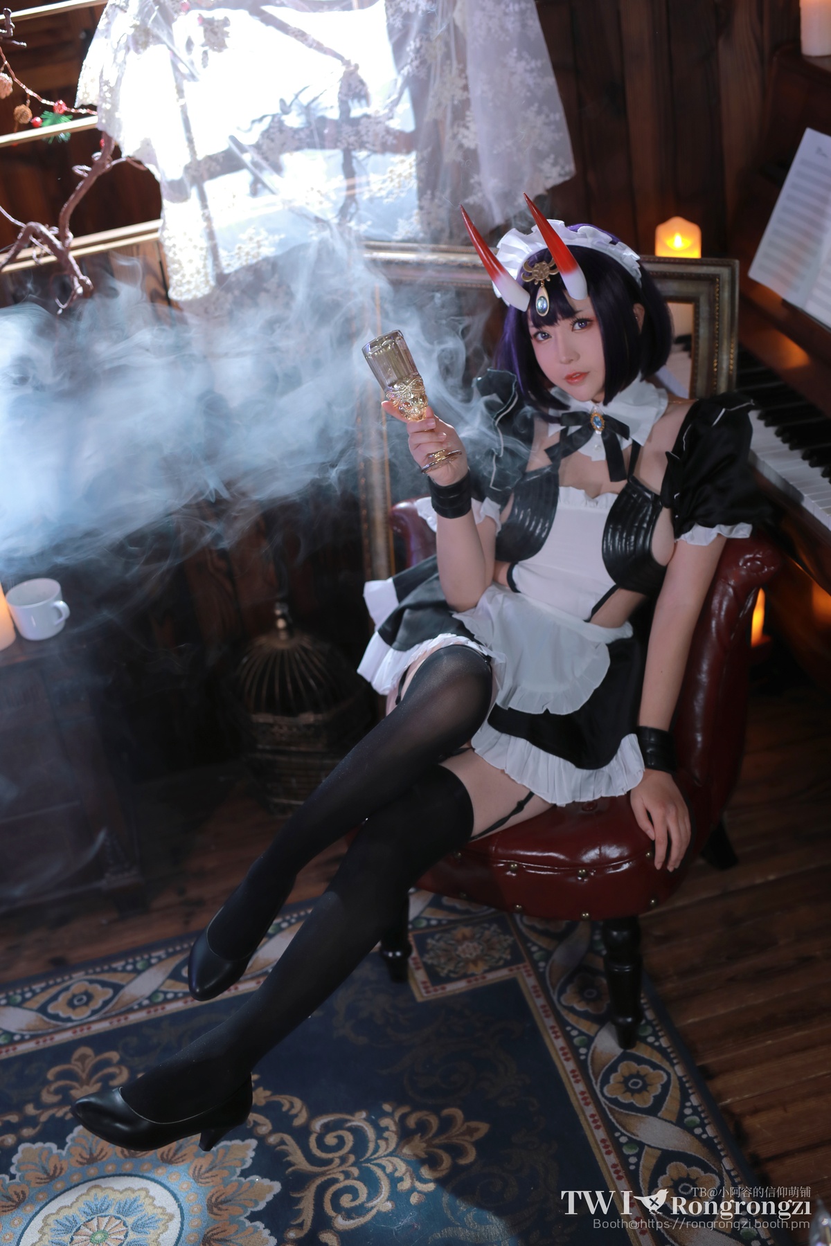 图片[4]-微博Coser@小容仔咕咕咕w NO.008 酒吞童子女仆-COS世界