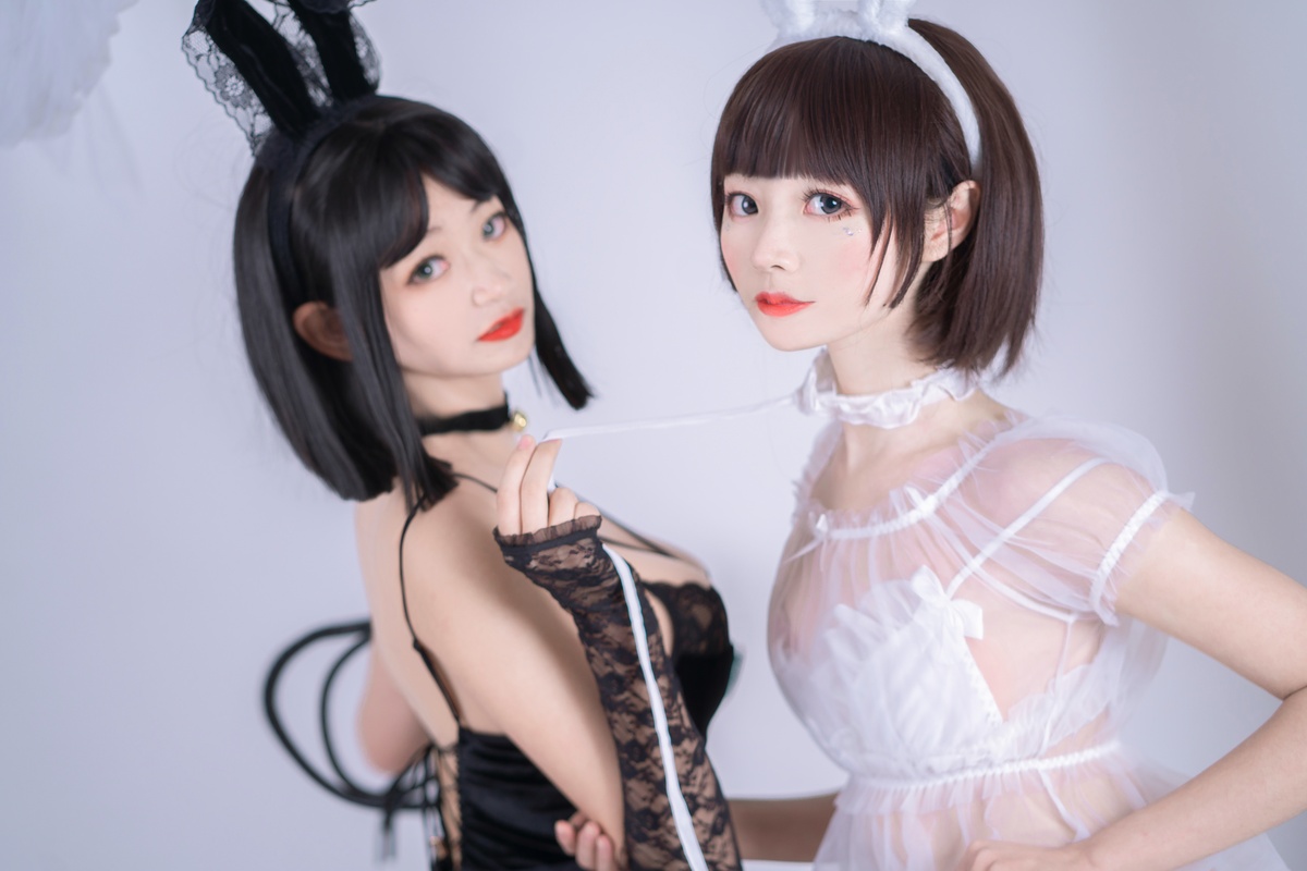 图片[3]-薄墨锦狐 – NO.01 &三笑 黑白兔子私房百合-COS世界