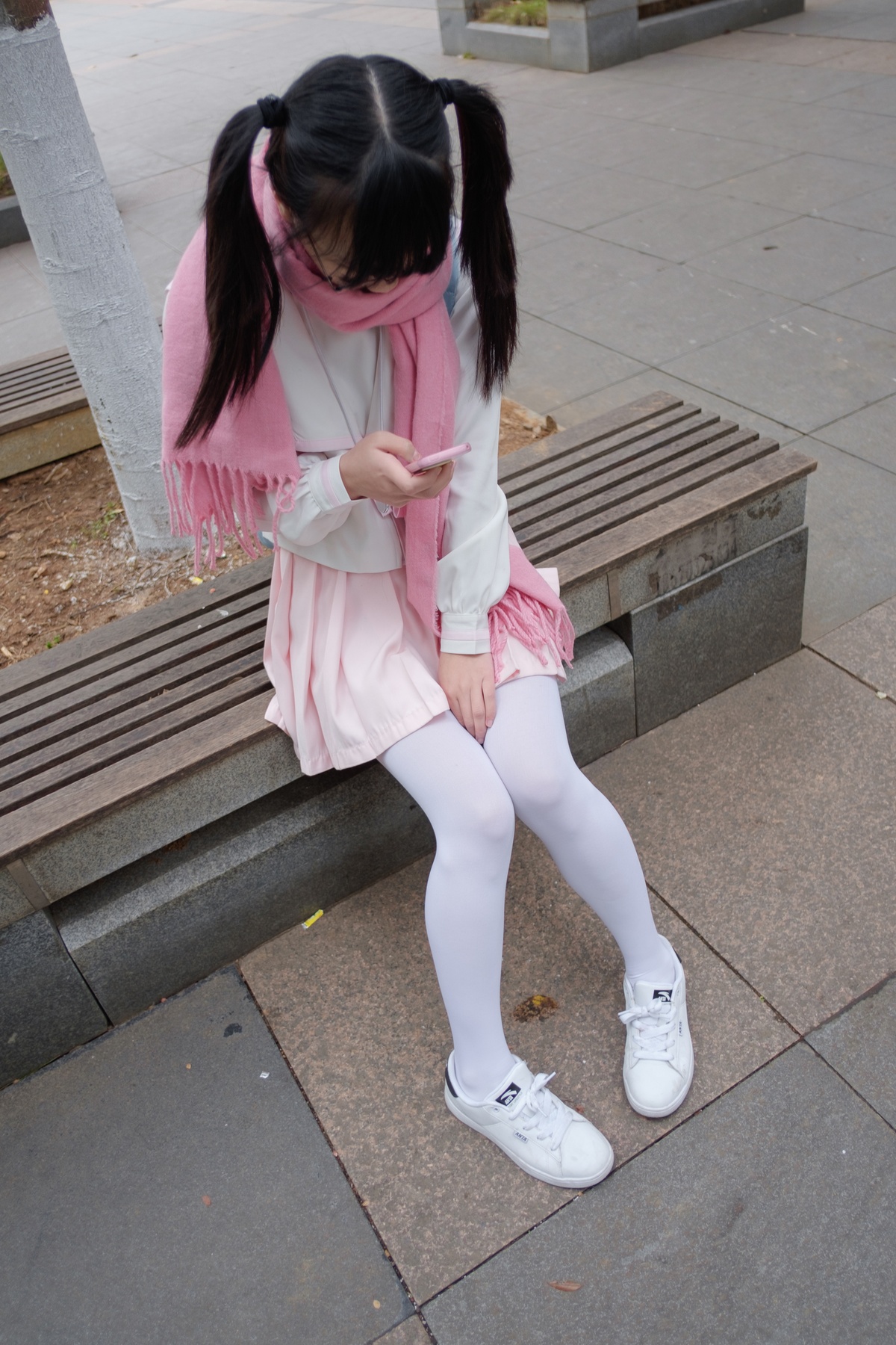 图片[2]-「网红萝莉」阿诺不是施瓦辛戈 – 白丝粉红少女-COS世界
