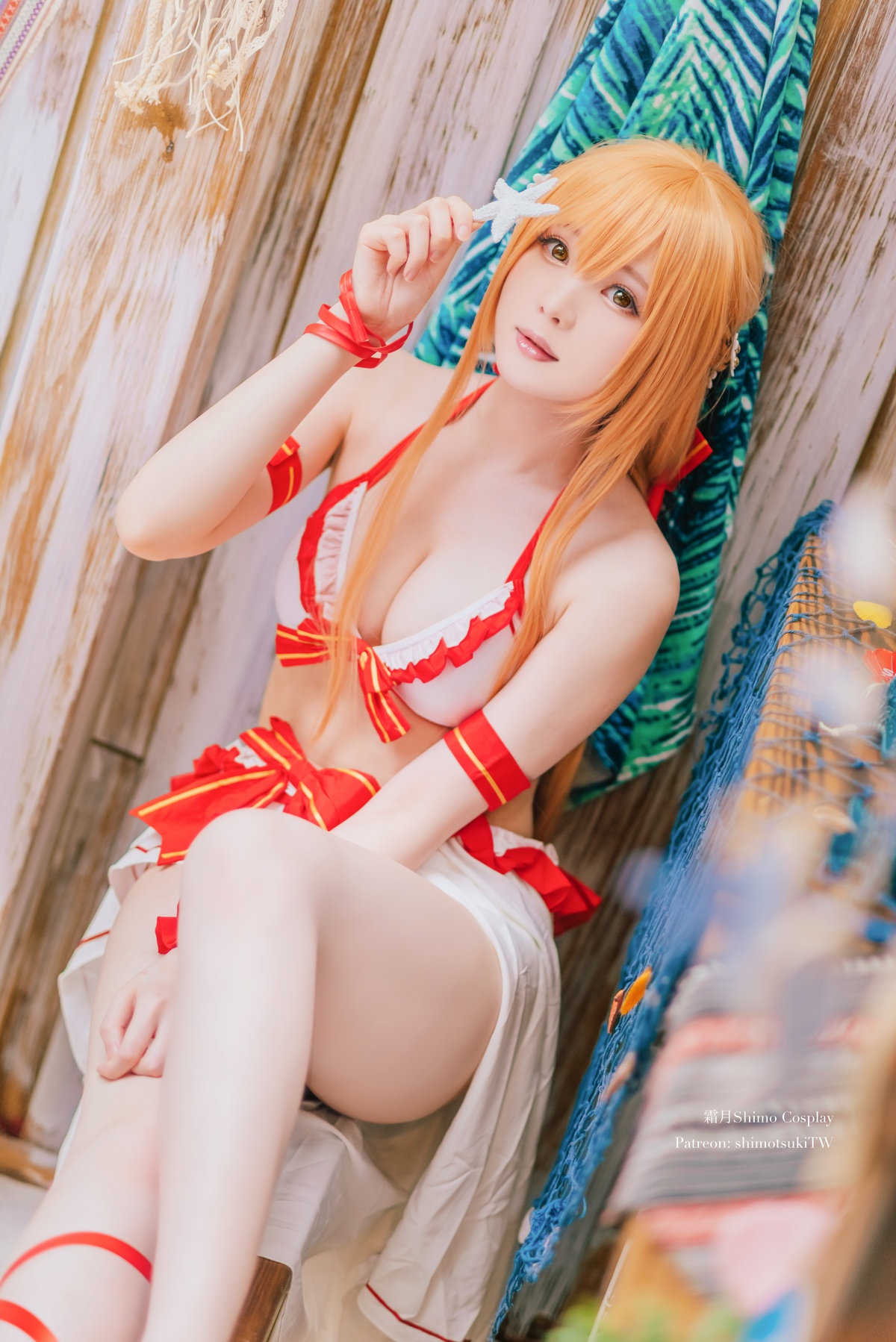 图片[5]-「cosplay」霜月shimo – NO.20 Asuna泳装-COS世界