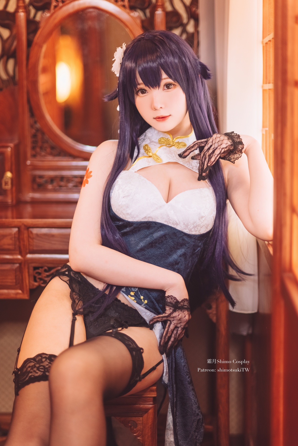 图片[2]-「cosplay」霜月shimo – NO.43 碧蓝航线 吾妻旗袍-COS世界