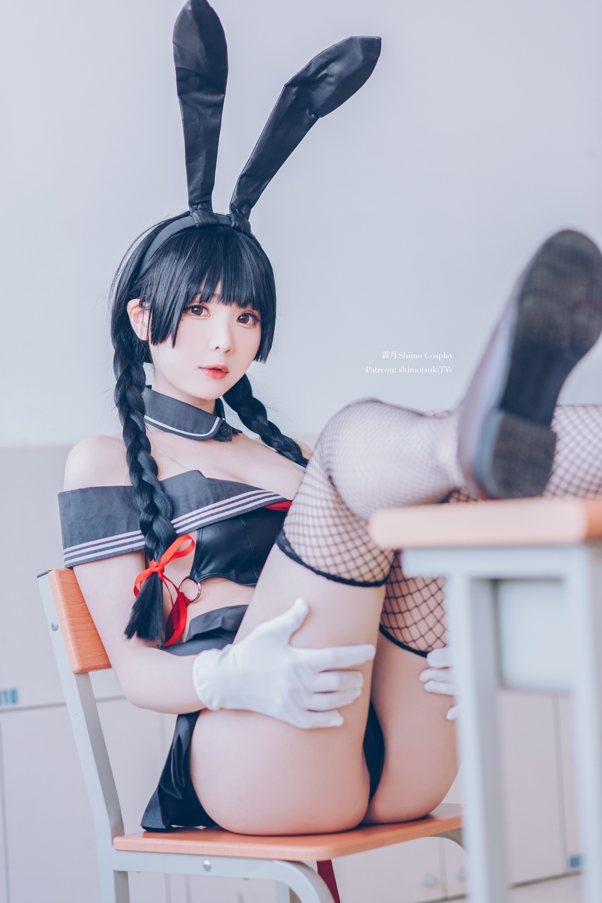 图片[5]-「cosplay」霜月shimo – NO.42 卯月桃子 水手服兔女郎-COS世界