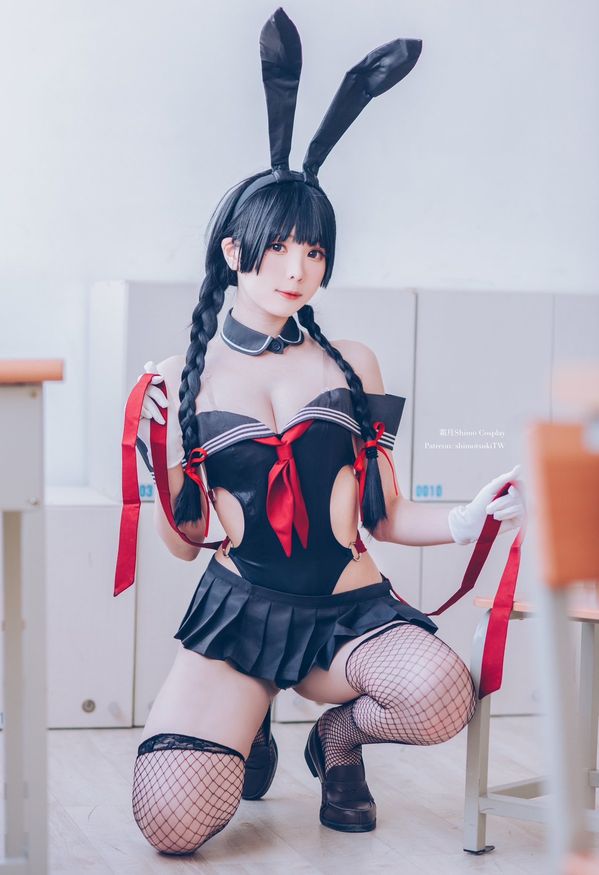 图片[4]-「cosplay」霜月shimo – NO.42 卯月桃子 水手服兔女郎-COS世界
