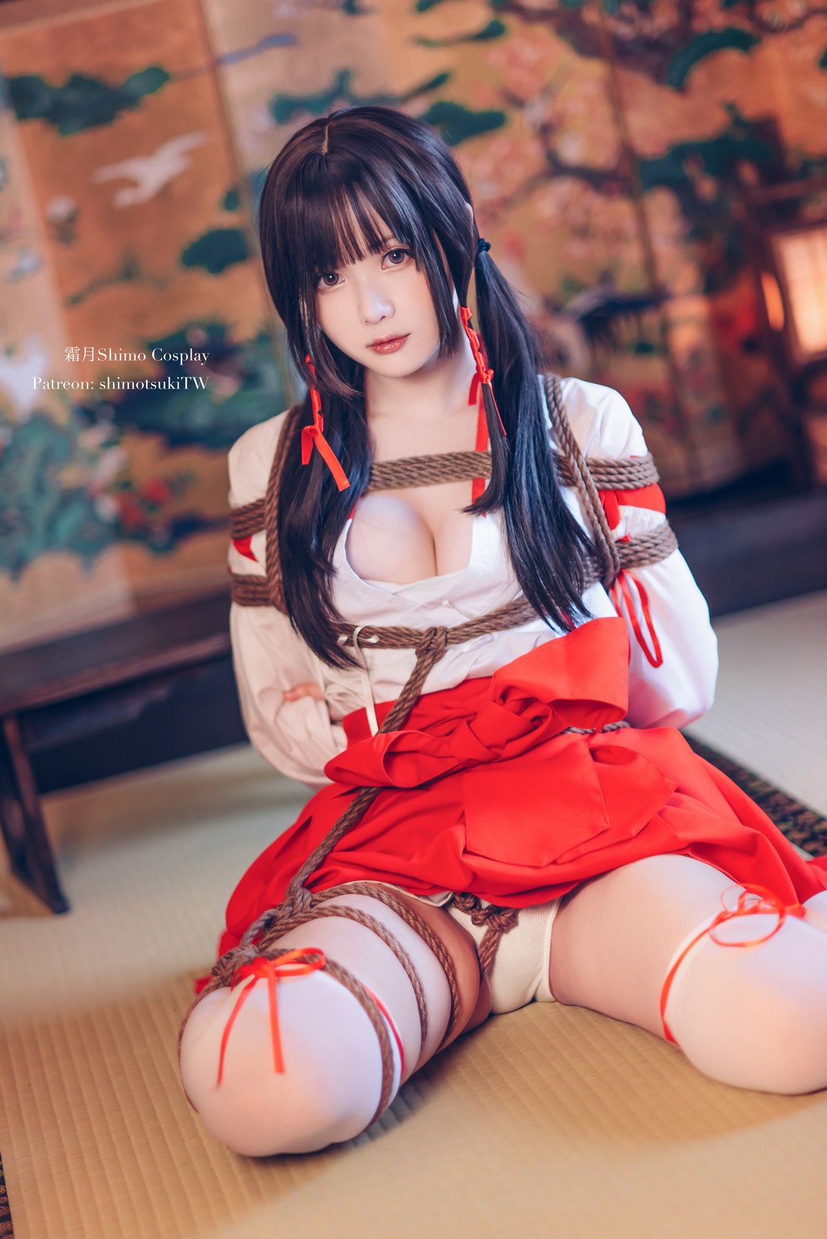 图片[4]-「cosplay」霜月shimo – NO.33 巫女捆绑-COS世界