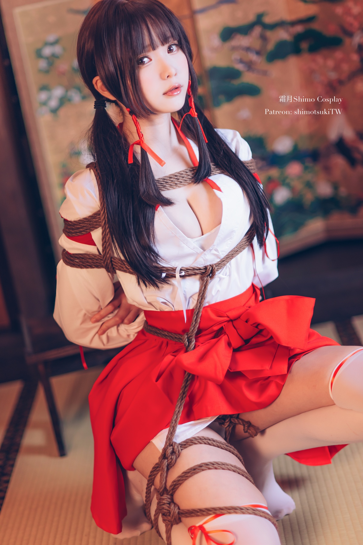 图片[5]-「cosplay」霜月shimo – NO.33 巫女捆绑-COS世界