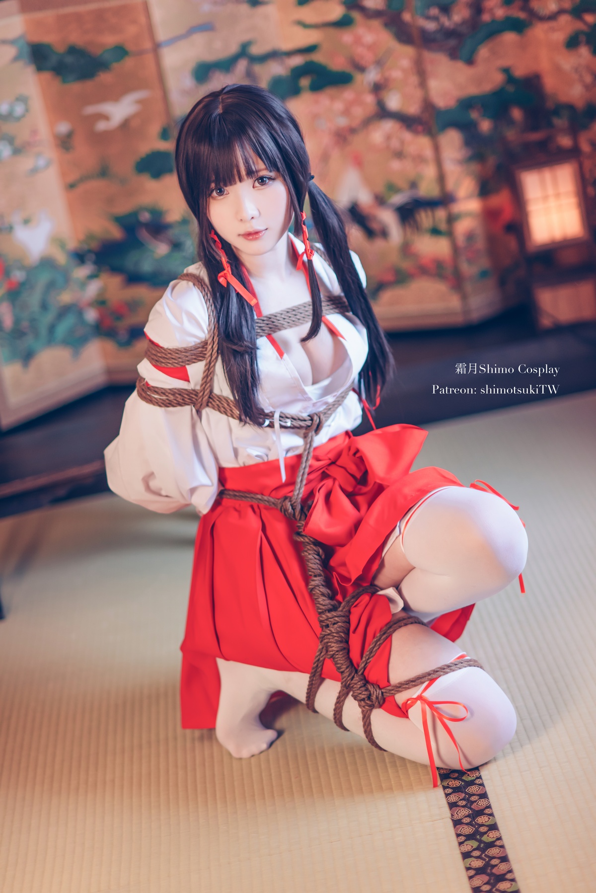 「cosplay」霜月shimo – NO.33 巫女捆绑-COS世界