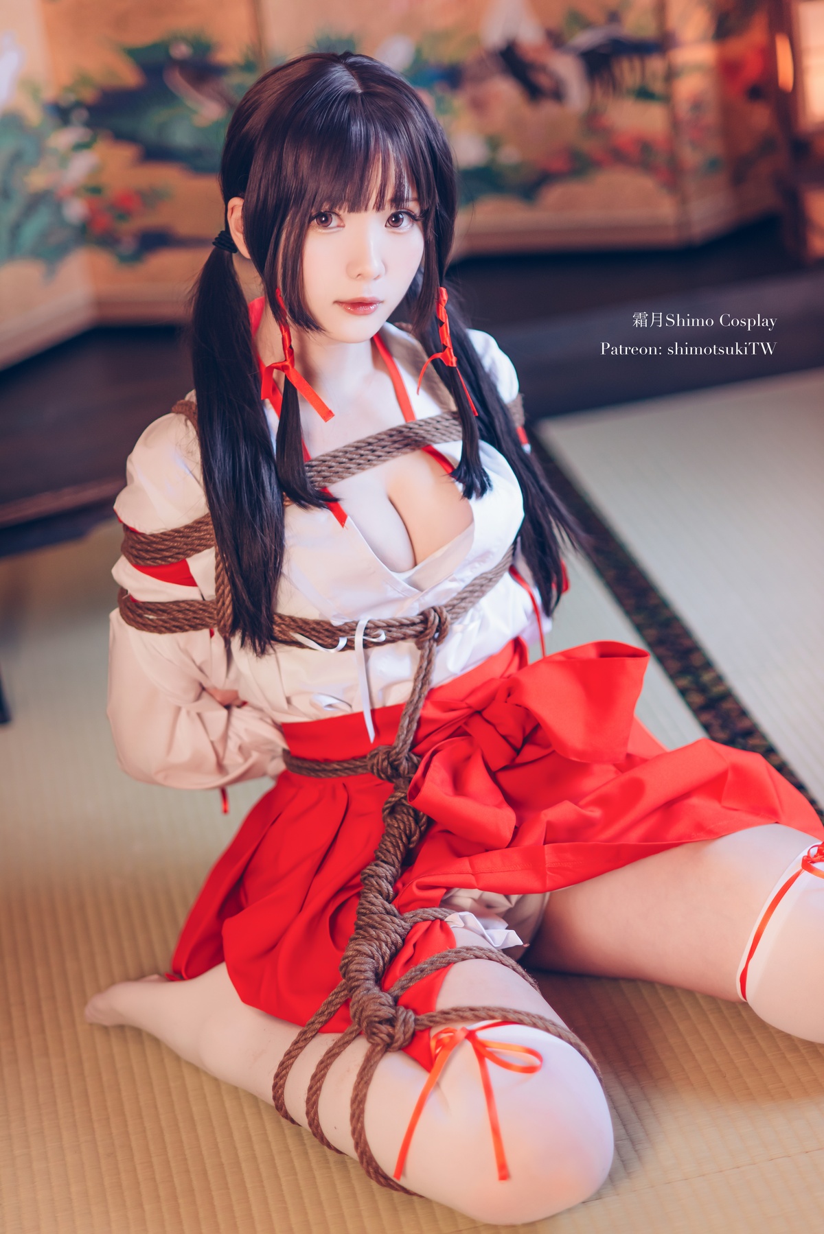 图片[3]-「cosplay」霜月shimo – NO.33 巫女捆绑-COS世界