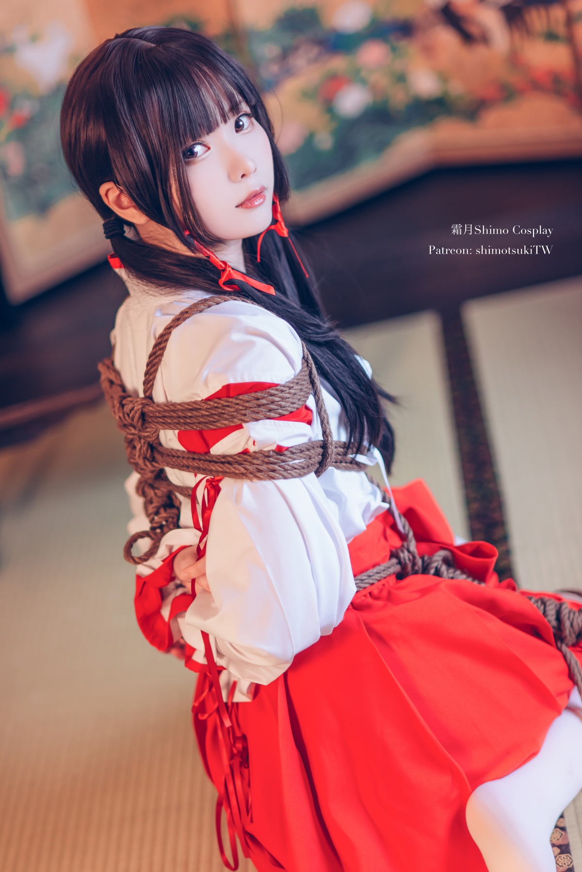 图片[2]-「cosplay」霜月shimo – NO.33 巫女捆绑-COS世界