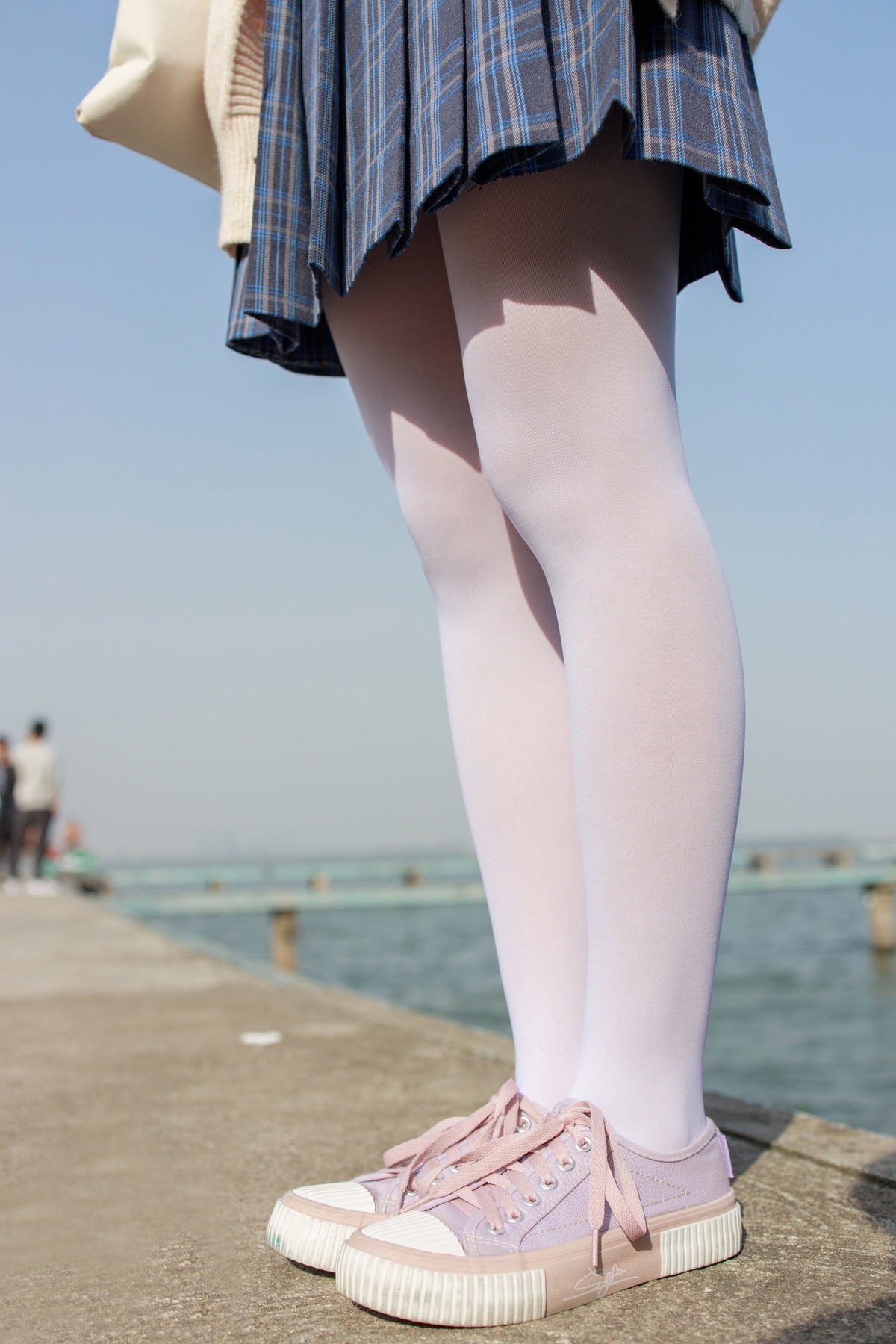 图片[3]-「微博萝莉」夏日jk白丝制服格子裙-COS世界