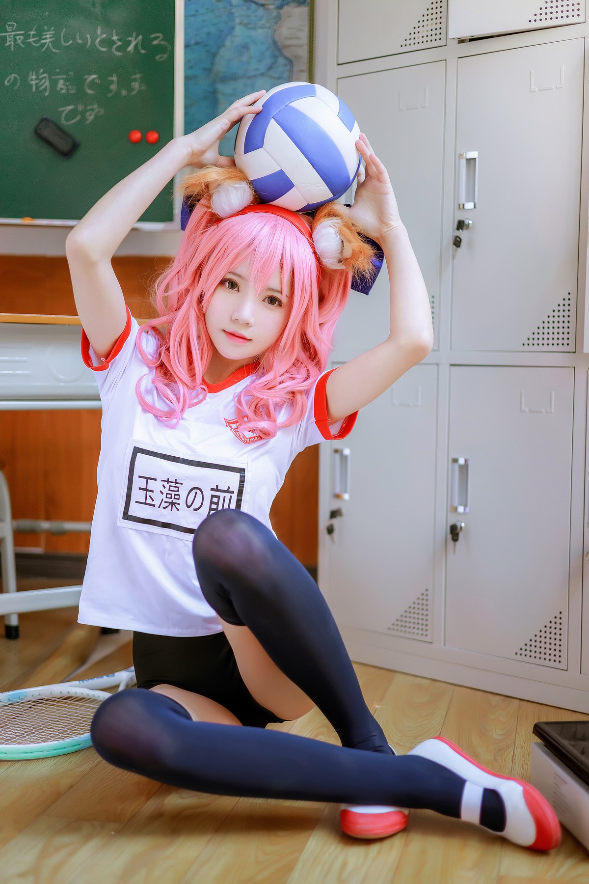 图片[3]-「微博萝莉」桜桃喵 103 玉藻前体操服-COS世界