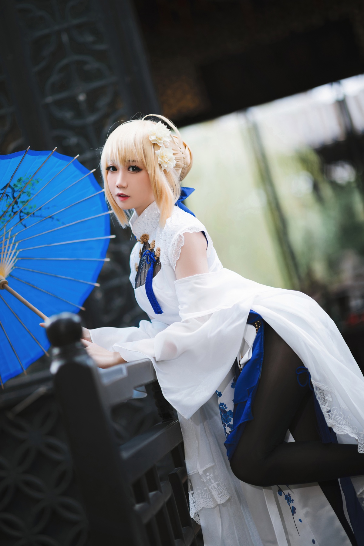 图片[3]-「知名coser」焖焖碳 – NO.01 saber旗袍-COS世界