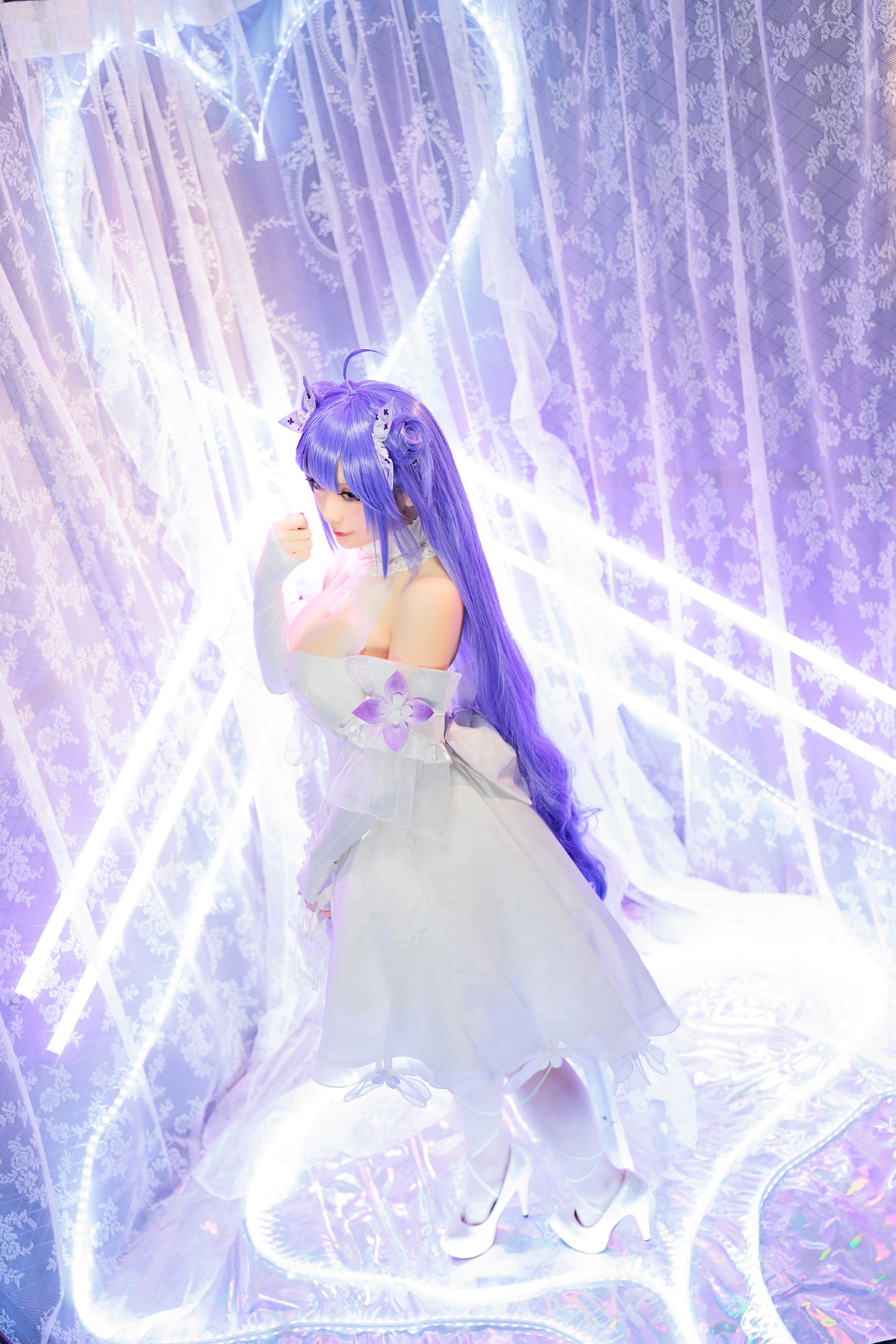 图片[2]-「微博Coser」星之迟迟 纯白と漆黑-独角兽-COS世界