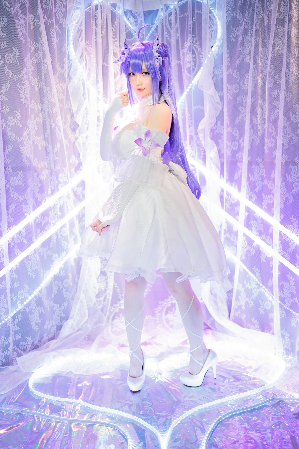 图片[4]-「微博Coser」星之迟迟 纯白と漆黑-独角兽-COS世界