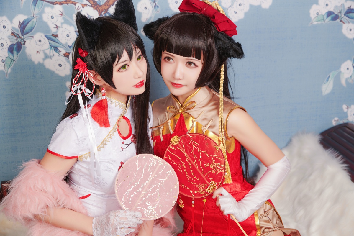图片[2]-源纱希喵喵喵 – NO.04 &Meiyi_烛墨 犬獒旗袍-COS世界