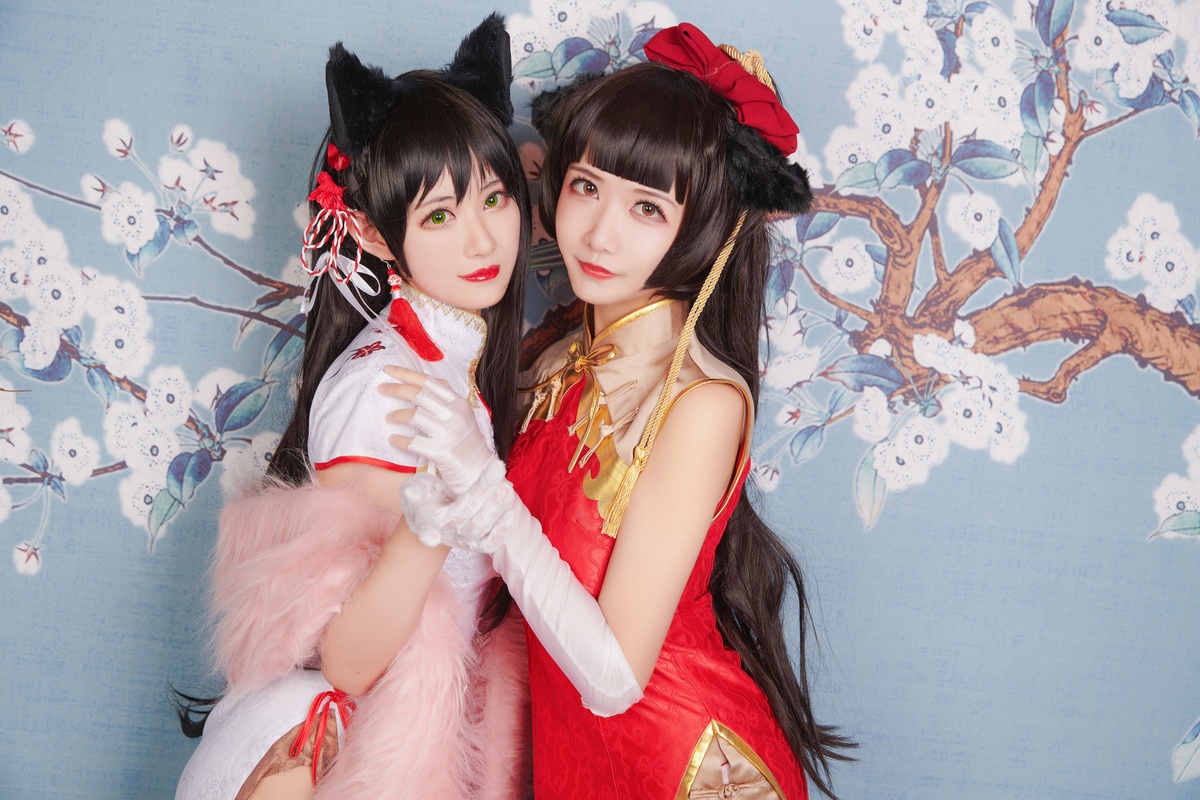 图片[4]-源纱希喵喵喵 – NO.04 &Meiyi_烛墨 犬獒旗袍-COS世界