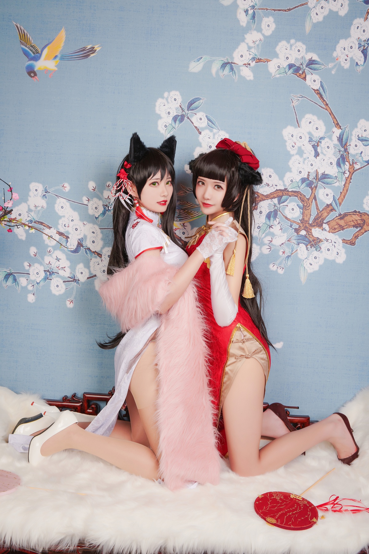 图片[5]-源纱希喵喵喵 – NO.04 &Meiyi_烛墨 犬獒旗袍-COS世界