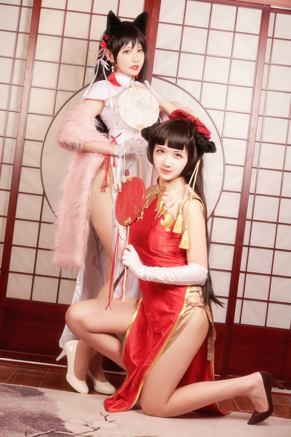 图片[3]-源纱希喵喵喵 – NO.04 &Meiyi_烛墨 犬獒旗袍-COS世界