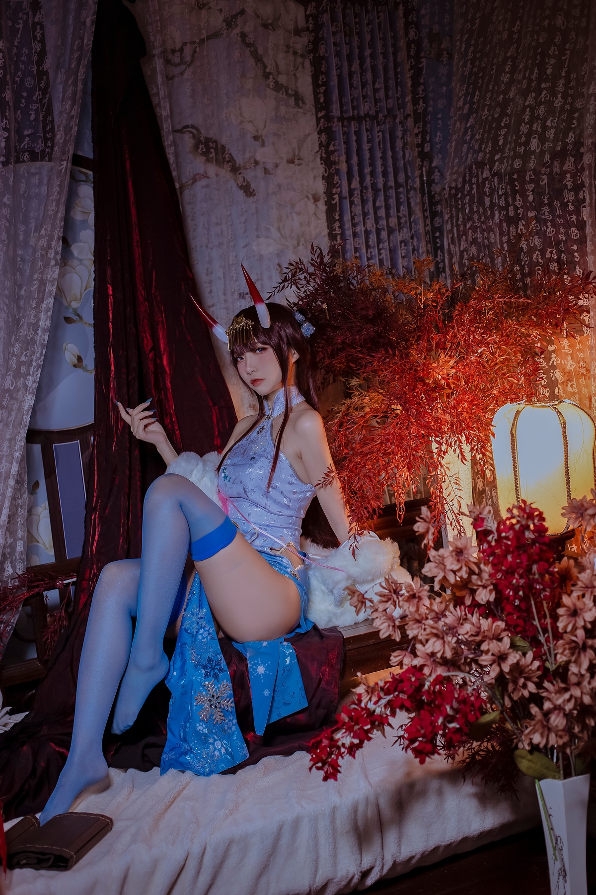 二佐Nisa碧蓝航线能代旗袍18P120MB-COS世界