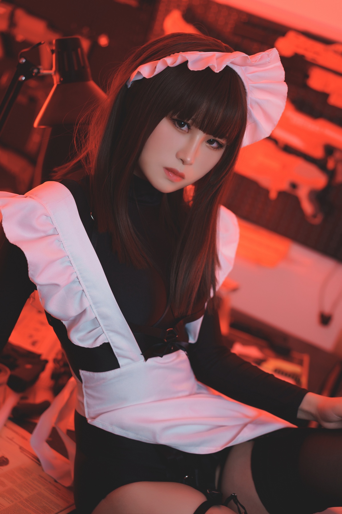 图片[3]-田璐璐 NO.007 高叉女仆-COS世界