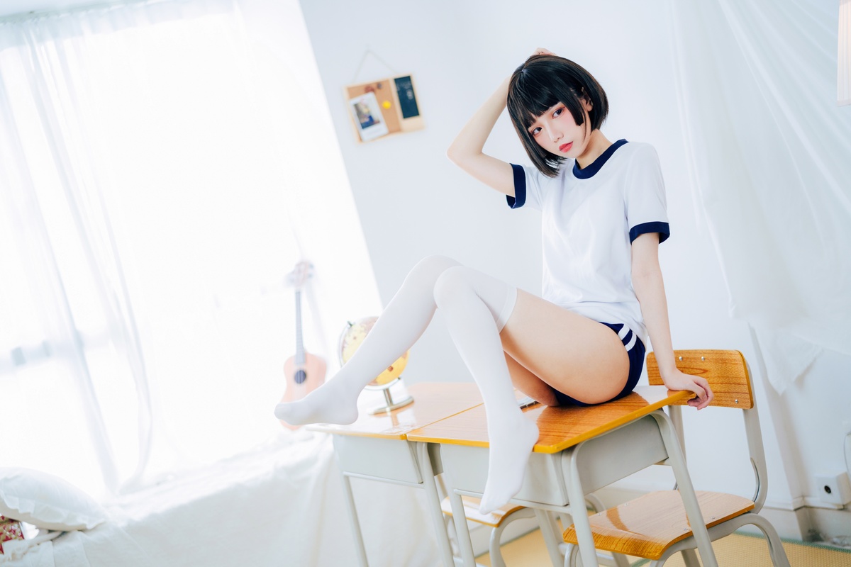 「网红萝莉」果咩酱w – NO.008 体操服-COS世界