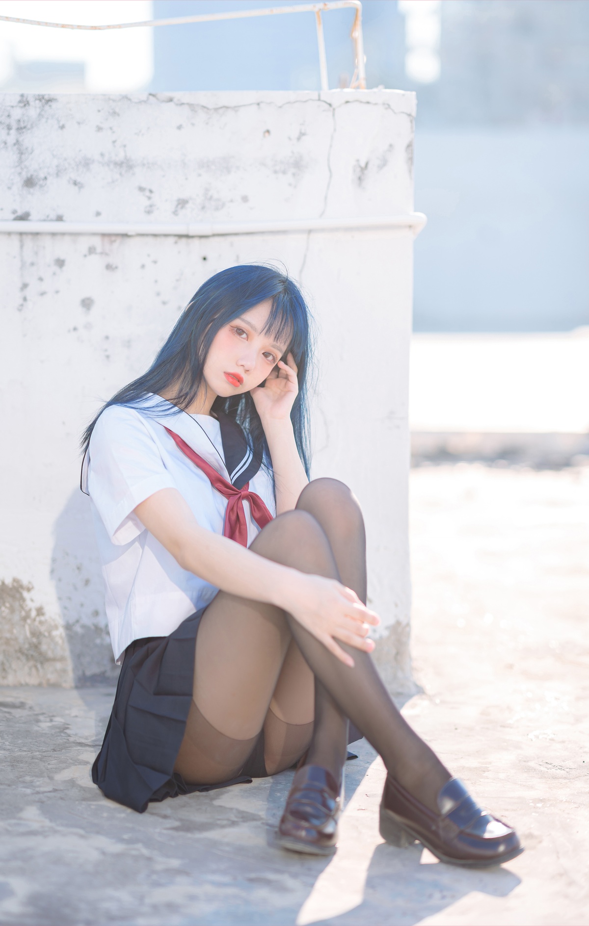 图片[3]-「网红萝莉」果咩酱w – NO.19 jk制服-COS世界
