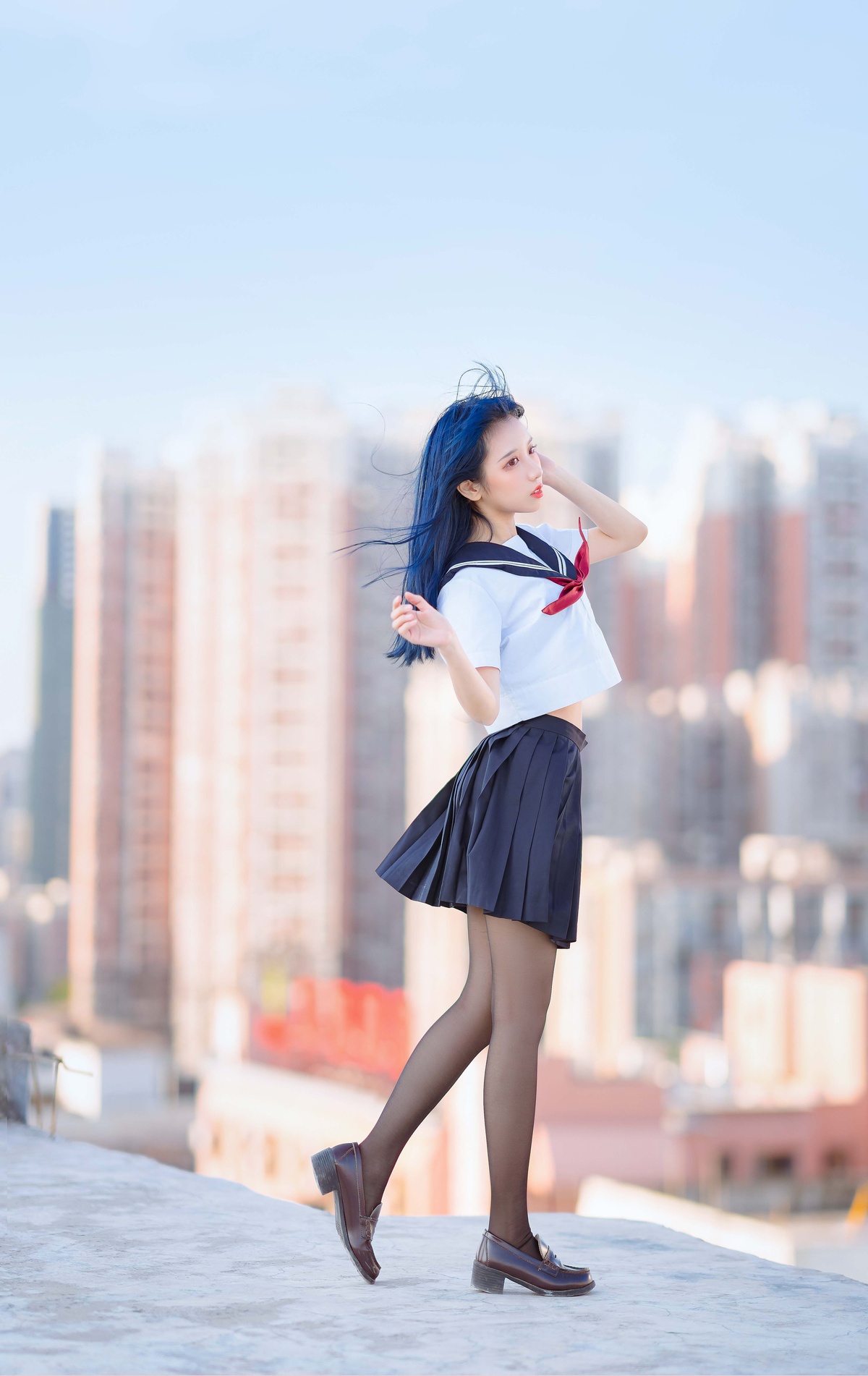 图片[4]-「网红萝莉」果咩酱w – NO.19 jk制服-COS世界