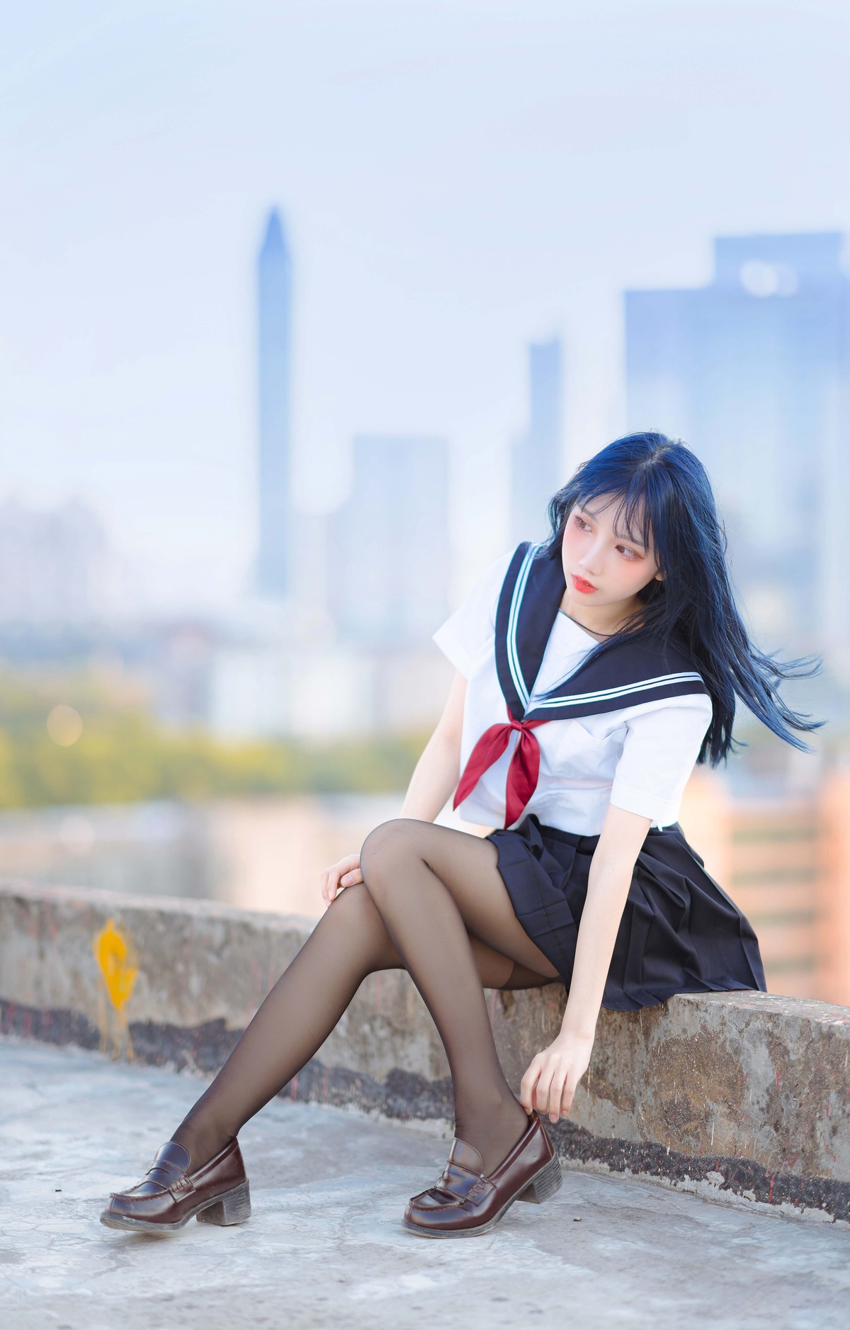 图片[5]-「网红萝莉」果咩酱w – NO.19 jk制服-COS世界