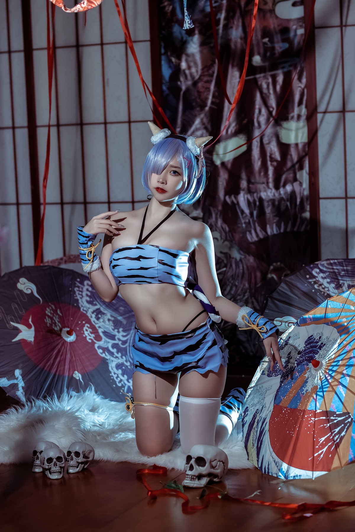 图片[3]-二佐Nisa – NO.114 蕾姆夏日鬼衣-COS世界