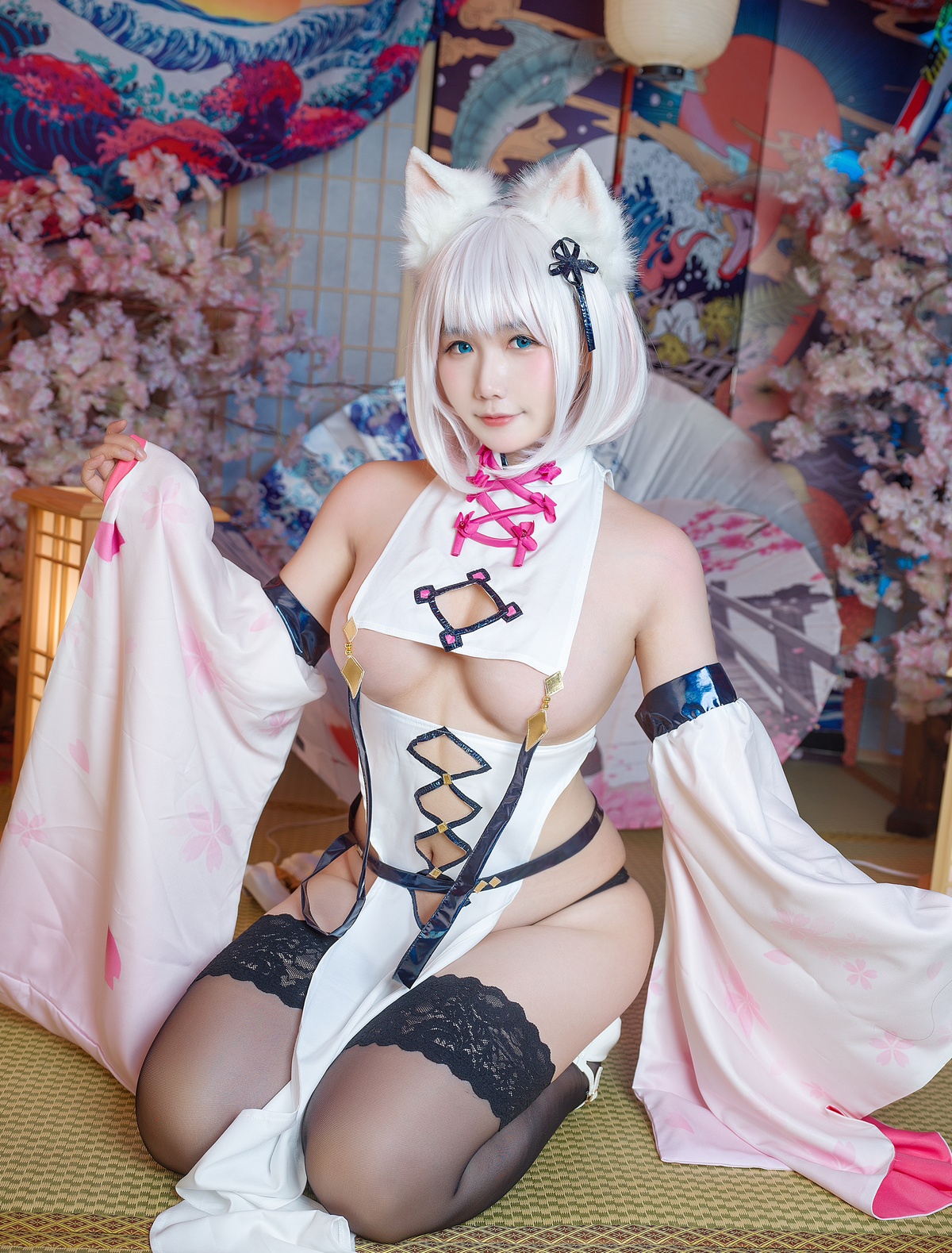 图片[3]-微博Coser@麻花酱 NO.032 魔太郎旗袍-COS世界